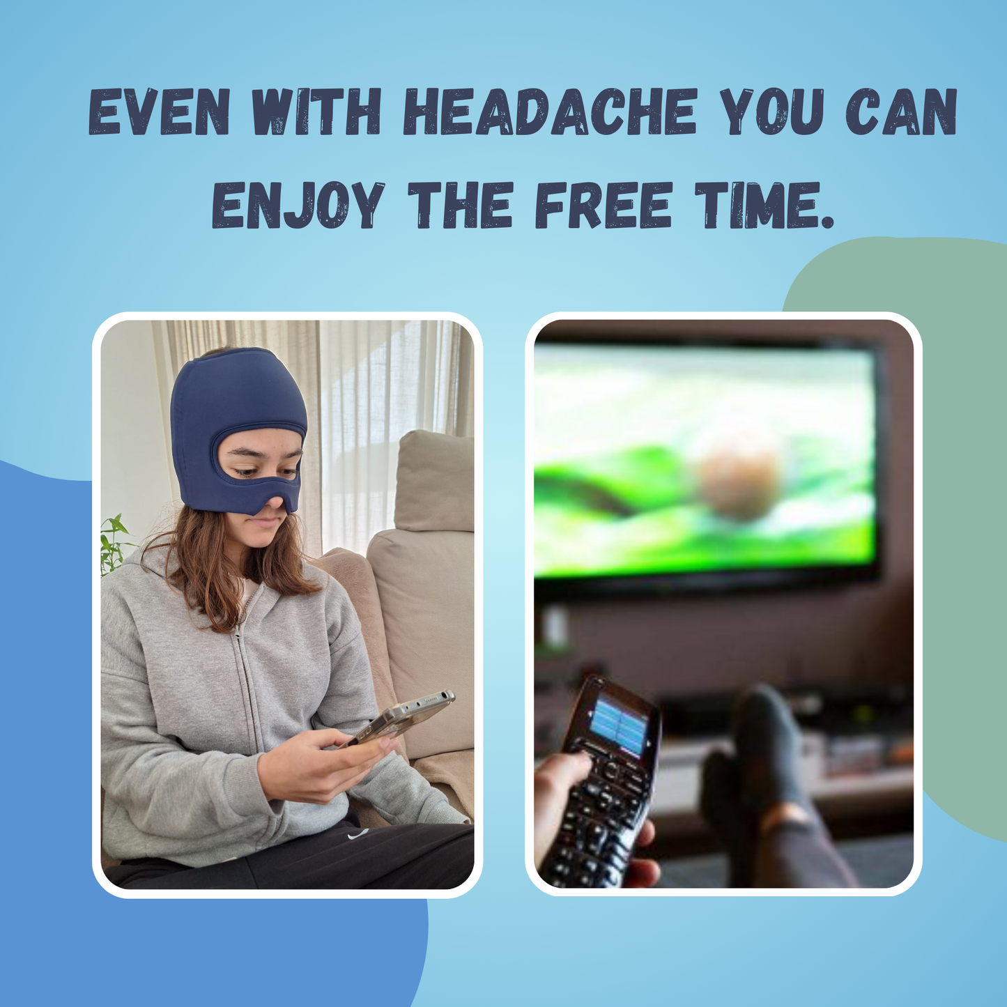 Headache Relief Cap - Graimee Gel Mask Cold and Hot Therapy