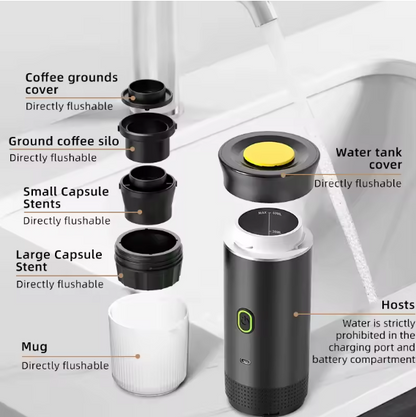 Coffee Portable Machine - Graimee 3in1 Design